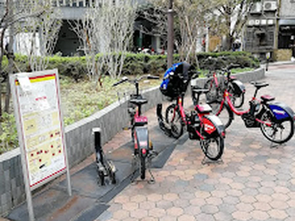 港区自転車シェアリング サイクルポート C1-14.新橋プラザビル